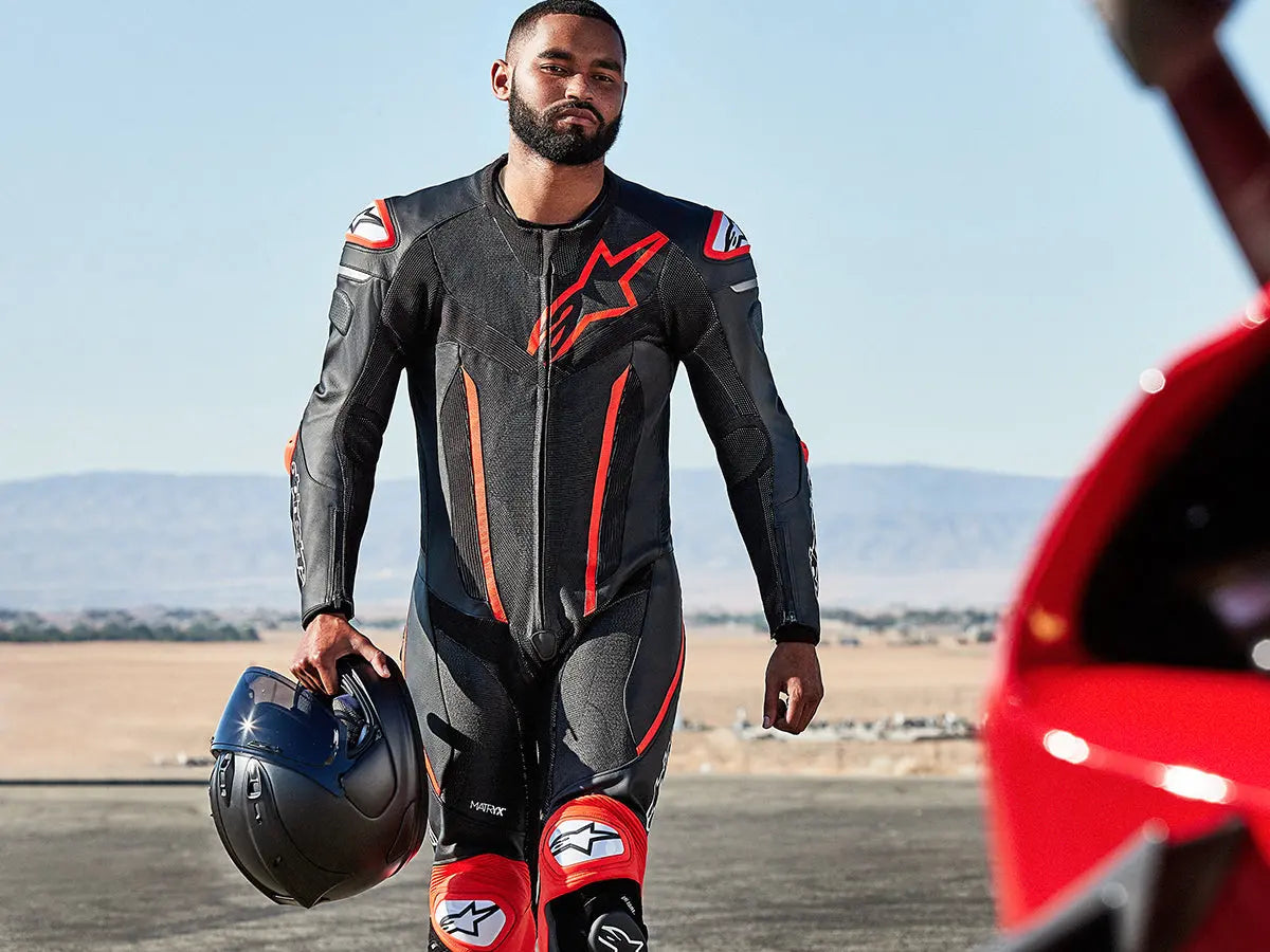 ALPINESTARS Unisex BIKER MOTO GP MOTORBIKE COWHIDE LEATHER RACING SUIT