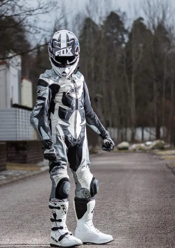 ALPINESTARS Unisex BIKER MOTO GP MOTORBIKE COWHIDE LEATHER SUIT