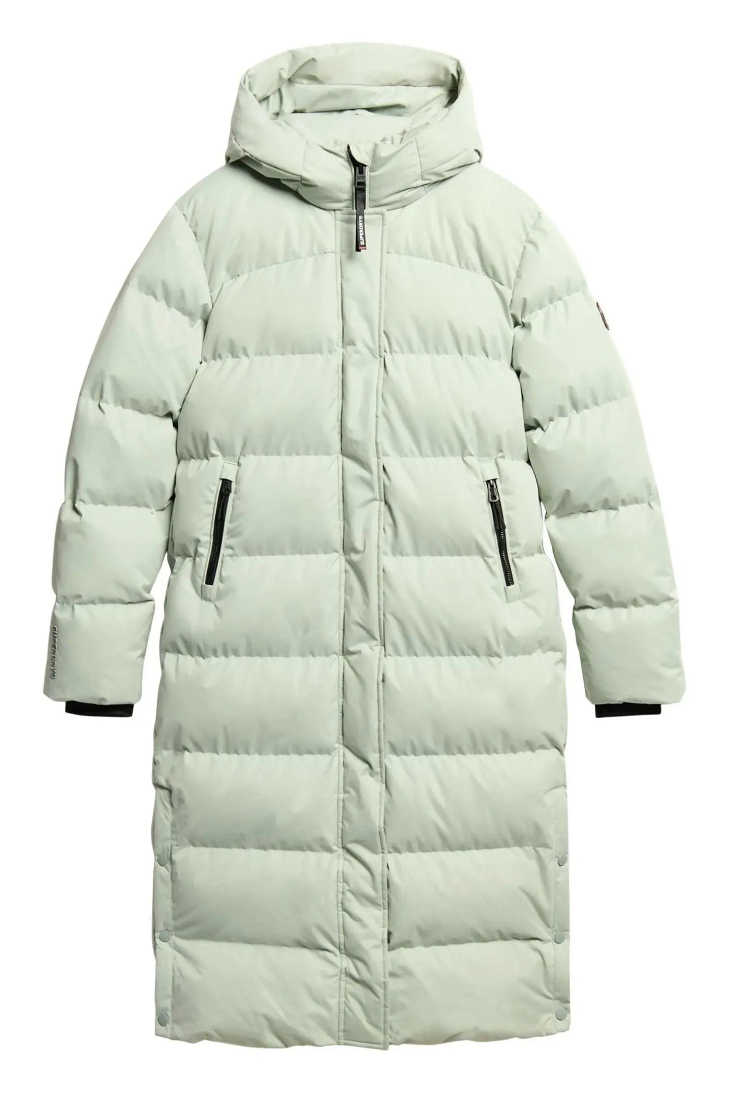 Light Blue Warm, Stylish & Durable Women Long Puffer Jackets Padded Zip Up Quilted Lined Bubble Coat For Winter Cold Weather