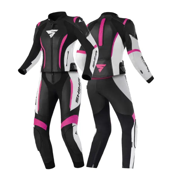 SHIMA WOMEN BIKER MOTO GP MOTORCYCLE MOTORBIKE COWHIDE LEATHER RACING CE-RATED SUIT