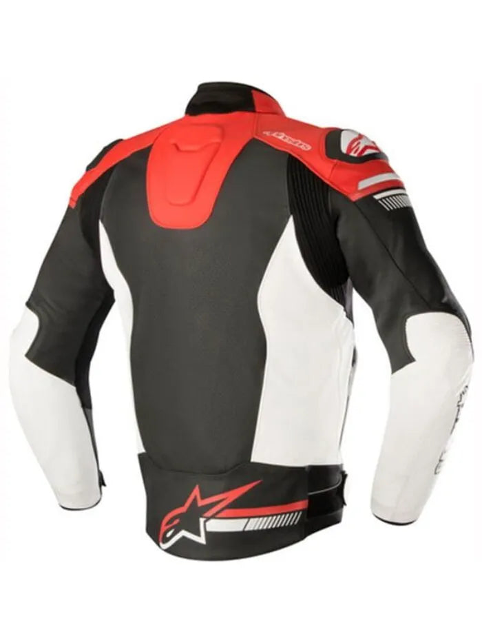 Alpinestars New Men's Handmade Cowhide Motorbike Racing Leather Jacket For Motorcycle Riders