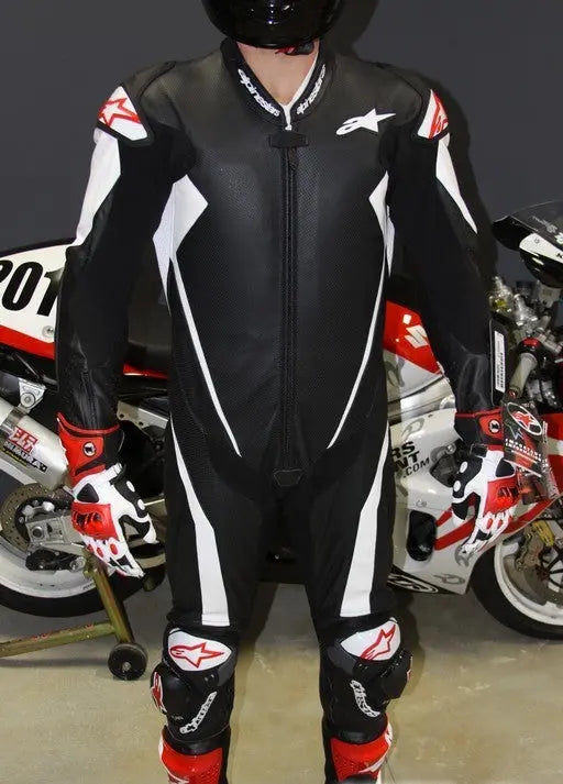 ALPINESTARS Unisex BIKER MOTO GP MOTORBIKE COWHIDE LEATHER RACING SUIT 