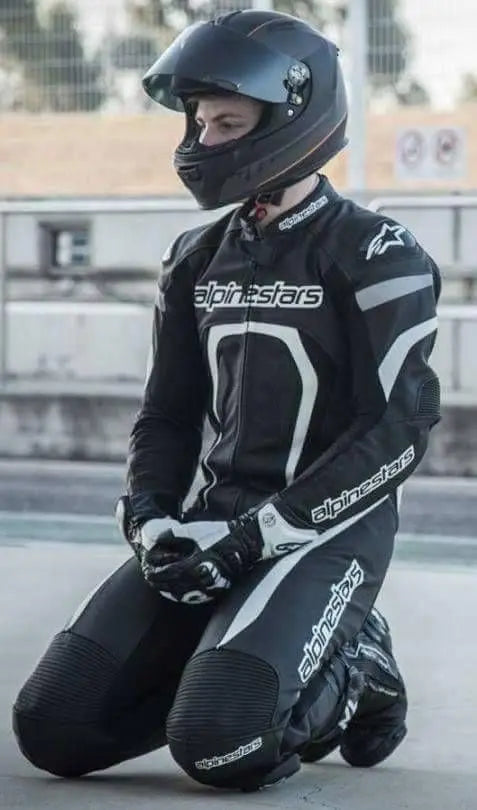 ALPINESTARS Unisex BIKER MOTO GP MOTORBIKE COWHIDE LEATHER RACING SUIT 