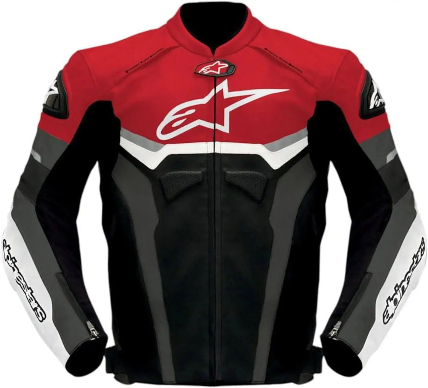 Alpinestars New Men's Handmade Cowhide Motorbike Racing Leather Jacket For Motorcycle Riders