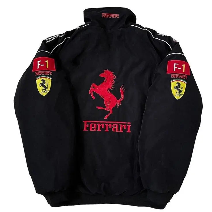 Ferrari Red/Black New Men's Handmade Cowhide Motorbike Racing Leather Jacket For Motorcycle Riders