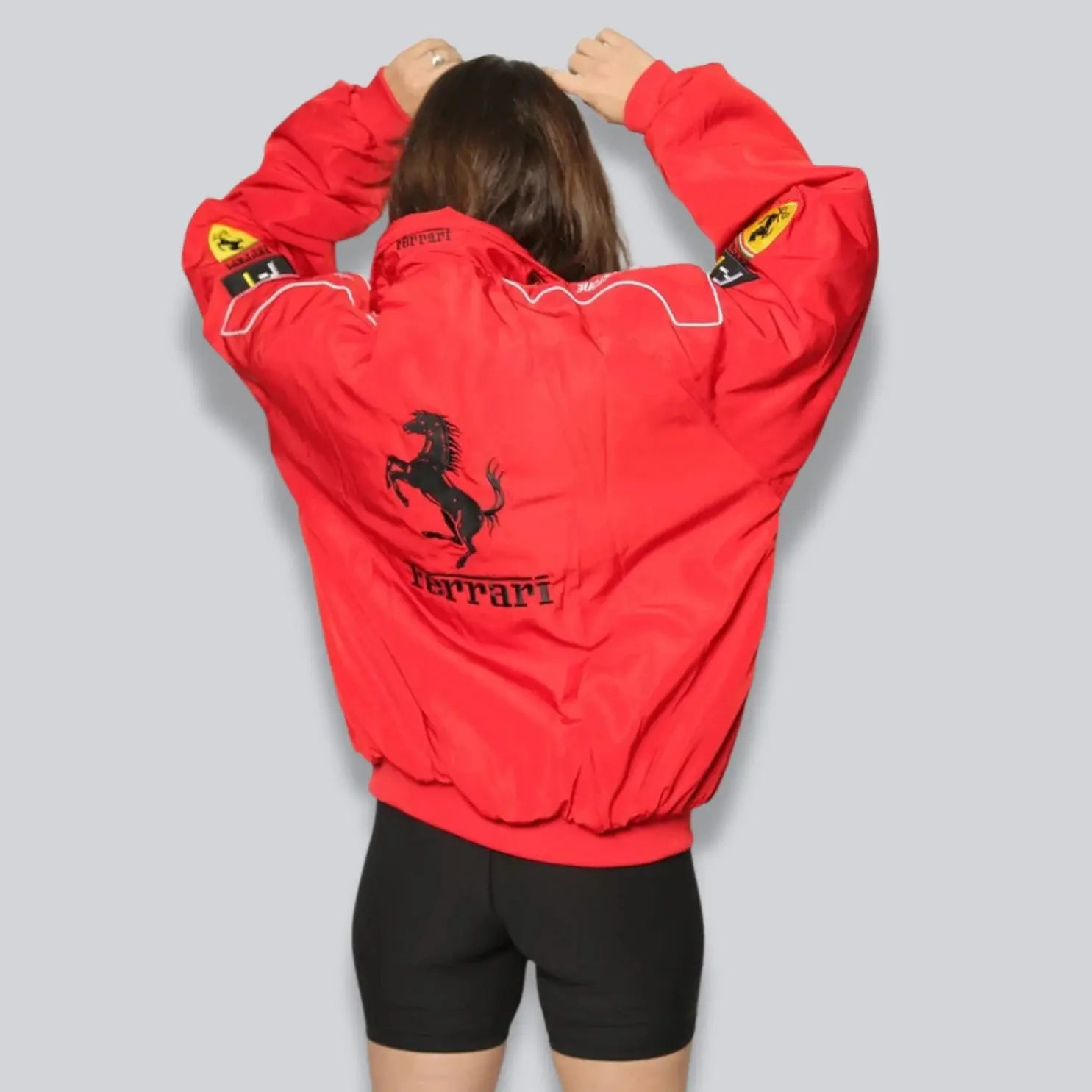 Ferrari Red/Black New Men's Handmade Cowhide Motorbike Racing Leather Jacket For Motorcycle Riders