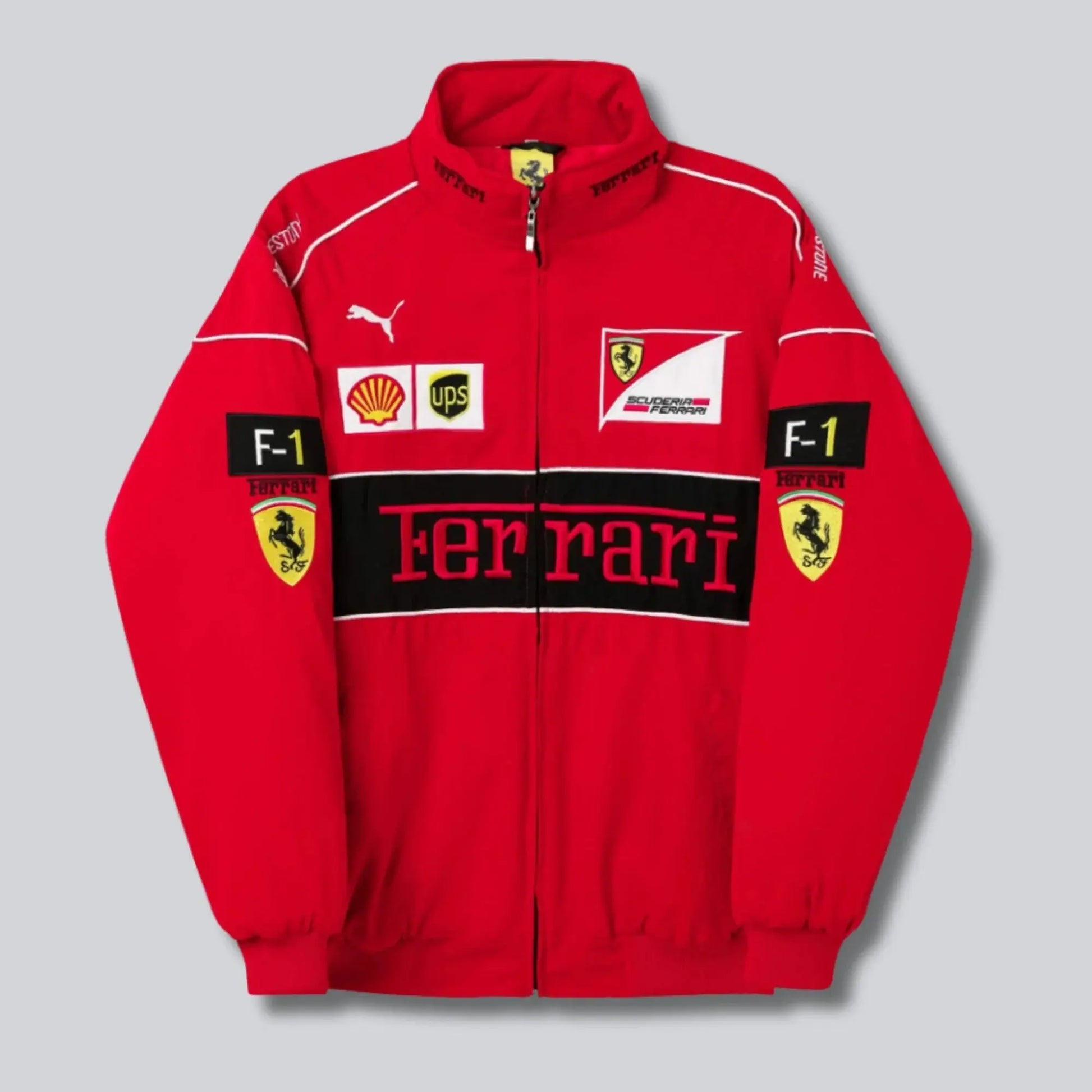 Ferrari Red/Black New Men's Handmade Cowhide Motorbike Racing Leather Jacket For Motorcycle Riders