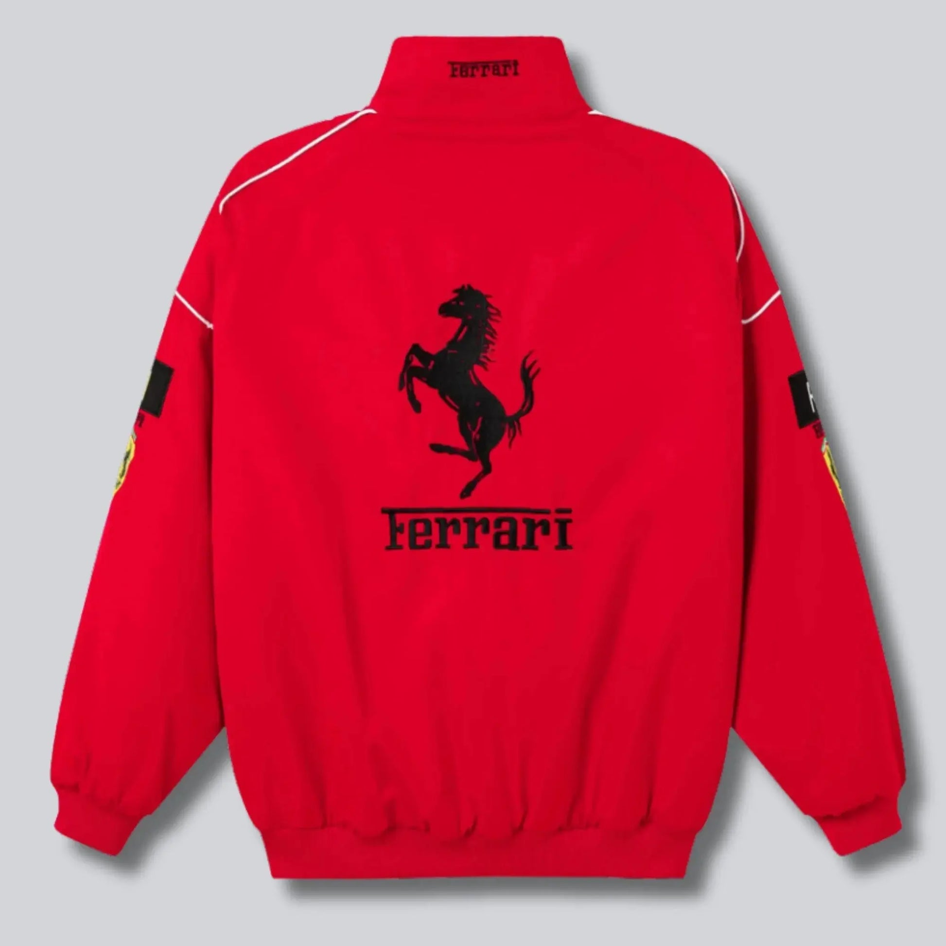 Ferrari Red/Black New Men's Handmade Cowhide Motorbike Racing Leather Jacket For Motorcycle Riders