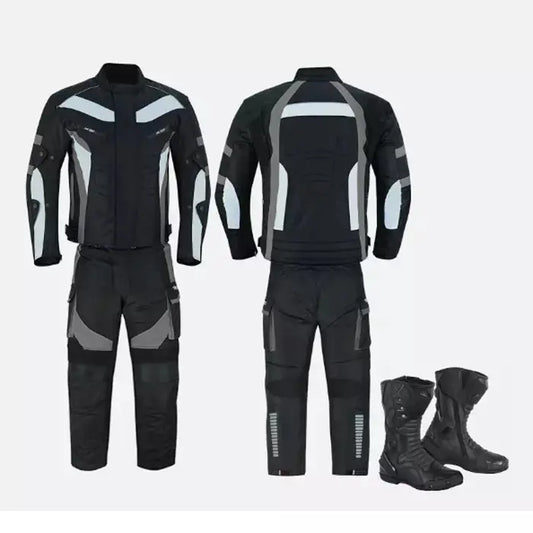 Motorcycle Racing Armoured Waterproof Textile Trousers Jacket Motorbike Suit For Men & Women