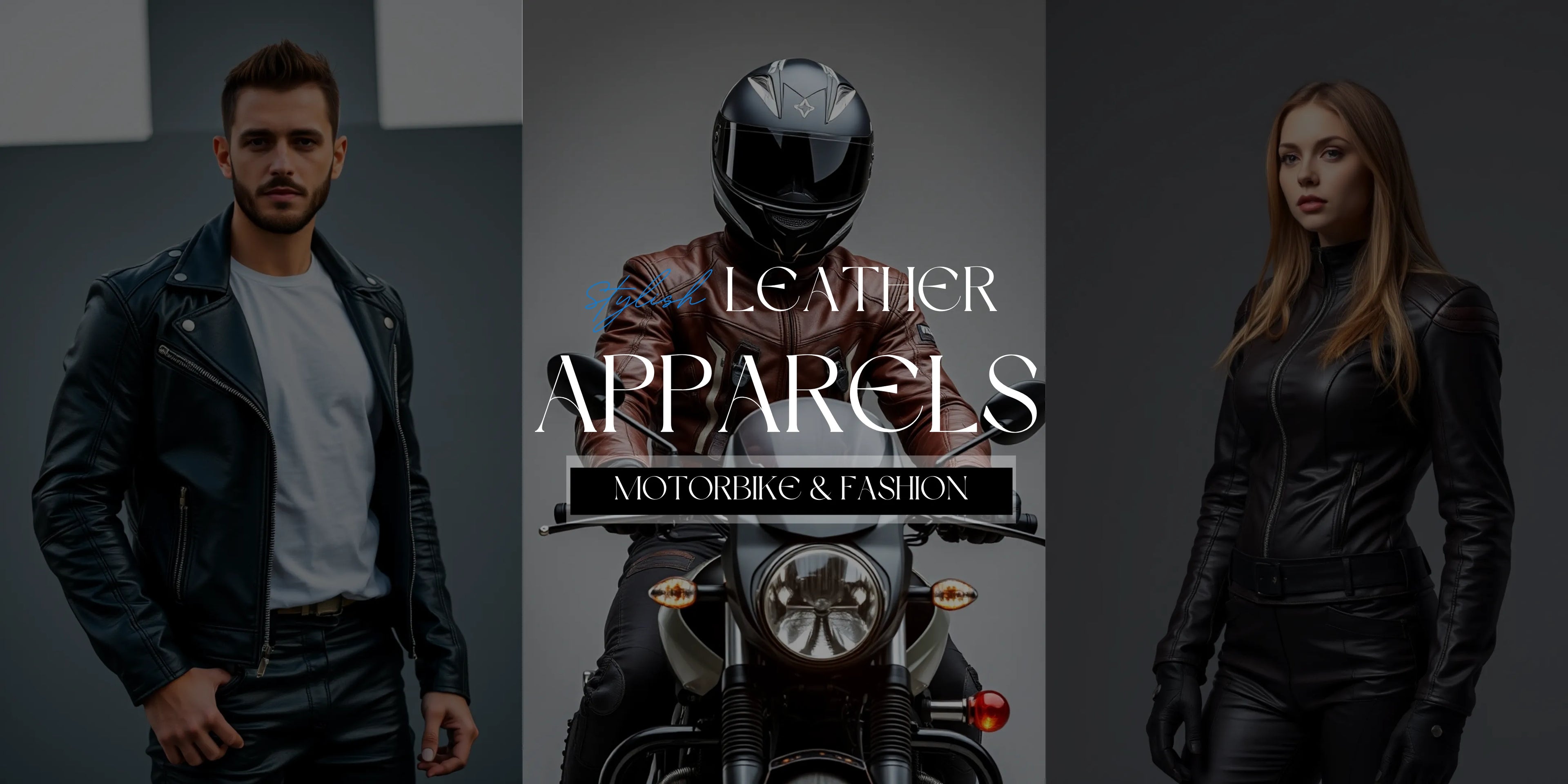 Stylish leather Apparels, Motorbike & Fashion Wears: Jackets, Wool Jackets, Suits, Vests, Gloves, Shoes