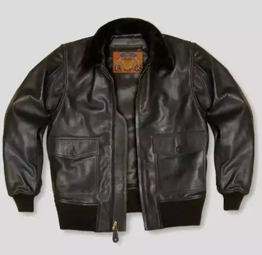 Warm, Stylish & Durable Men's RAFB3 Bomber Leather Jackets SheepSkin Shearling Fur Flying Coat For Winter Black
