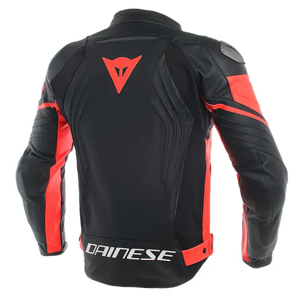 DAINESE Black/Red New Men's Handmade Cowhide Motorbike Racing Leather Jacket For Motorcycle Riders